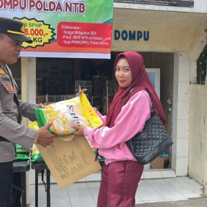 Gerakan Pangan Murah Polres Dompu : Komitmen Polri Stabilkan Harga Pangan untuk masyarakat