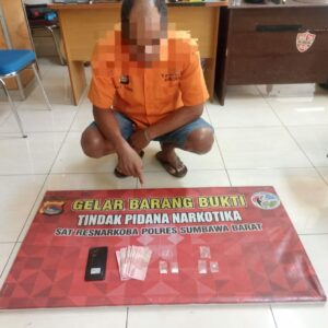 Polres Sumbawa Barat Kembali Ungkap Kasus Peredaran Narkoba di Brang Rea, Amankan Residivis