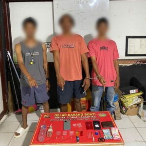 Polres Dompu Tangkap Tiga Terduga Pengedar Narkoba di Dusun Buncu, Dua Diantaranya Diduga Sebagai Pengedar