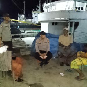 Polsek Kawasan Pelabuhan Laut Bima Gelar Patroli Rutin Jaga Kamtibmas di Area Pelabuhan