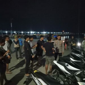 Kapolsek Pemenang Bersama Forkopimcam Gelar Patroli Imbangan Antisipasi Potensi Gangguan Kamtibmas