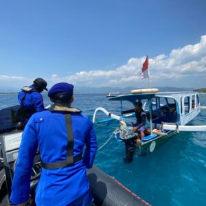 Sat Polairud Polres Lombok Utara Laksanakan Patroli Laut di Perairan Gili Meno