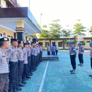 Si propam Polres Lombok Utara Dampingi Bid Propam Polda NTB Gelar Opsgaktiblin