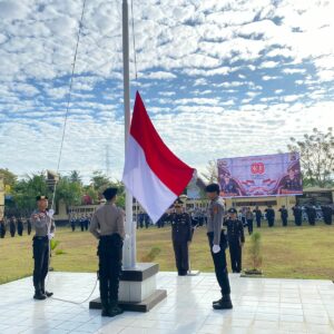 Polres Lombok Utara Gelar Upacara Peringatan HUT RI ke-80