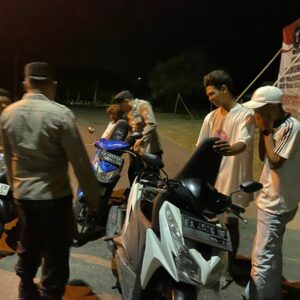 Cegah Kriminalitas, Polsek KPL Tano Rutin Gelar KRYD di Gerbang Pulau Sumbawa
