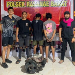 Spesialis Pencuri Mesin Diesel Molen di Bima Kota Ditangkap Tim Opsnal Polsek Rasanae Barat