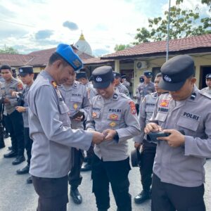 Propam Polres Dompu Gelar Gaktiblin, Tegakkan Disiplin dan Profesionalisme Personel