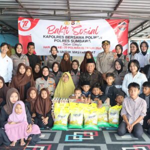 Kapolres Sumbawa Gelar Anjangsana di Panti Asuhan, Wujud Kepedulian Jelang Hari Jadi Polwan ke-77