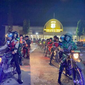 Patroli Skala Besar Cipta Kondisi TNI-Polri Jelang MotoGP 2025. ‎