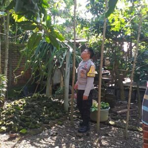 Polsek Kuripan Perkuat Program Ketahanan Pangan Lewat Pemanfaatan Pekarangan Desa Jagaraga