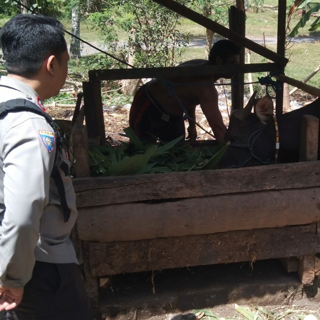 Warga Dusun Melase Antusias Sambut Program Pertanian Pekarangan yang Digagas Polsek Batulayar