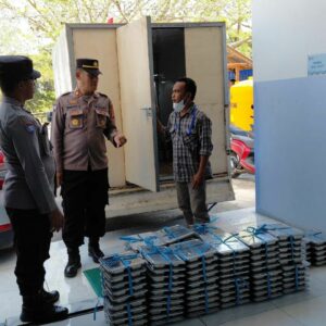 Kasat Binmas Polres Dompu Lakukan Pengecekan dan Koordinasi Program Makan Gizi Gratis di Wilayah Dompu Timur