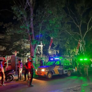 Patroli Gabungan Polri, TNI, dan Sat Pol PP Jaga Kamtibmas Kondusif di Dompu