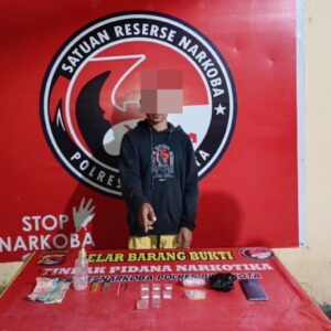 Gerebek Jual Edar Narkotika, Tim Opsnal Sat Resnarkoba Polres Bima Kota Ringkus Seorang Pengedar Sabu