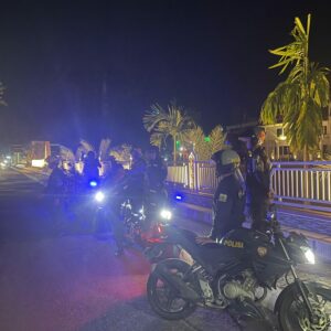 Patroli Malam Sat Samapta Polres Sumbawa Amankan Wilayah dari Gangguan Kamtibmas