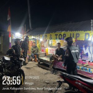 Polres Sumbawa Tingkatkan Patroli Malam, Jaga Keamanan Warga Hingga Dini Hari