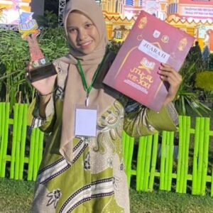 Bangga dan Haru, Putri Personel Polres Sumbawa Barat Raih Juara II MTQ Tingkat Kabupaten