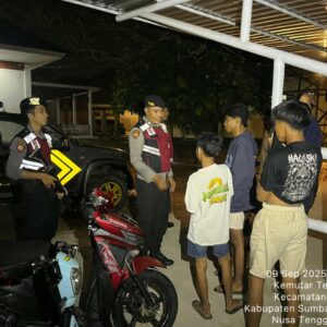 UPAYA CEGAH GANGGUAN KAMTIBMAS, POLRES SUMBAWA BARAT RUTIN LAKSANAKAN PATROLI DI WILAYAH HUKUM