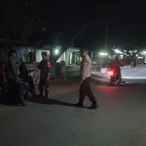 Cegah Aksi Kriminalitas dan Jaga Stabilitas Kamtibmas, Polsek Bolo Gelar Patroli Razia dan Sweeping Gabungan