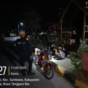 Jaga Kondusivitas, Polres Sumbawa Beri Pesan Kamtibmas Kepada Remaja yang Nongkrong