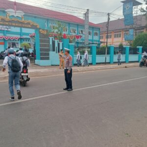 Sat Lantas Polres Bima Kota Gelar Rawan Pagi/Strong Point, Pastikan Kelancaran Lalu Lintas