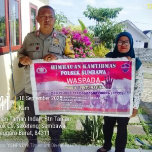 Polsek Sumbawa Gencarkan Sosialisasi TPPO untuk Lindungi Masyaraka