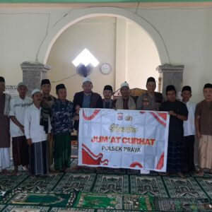 Polsek Praya Ajak Masyarakat Sukseskan MotoGP 2025 Melalui Program Jumat Curhat.