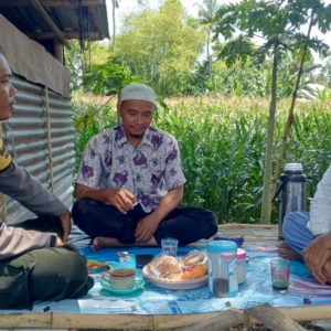 Bhabinkamtibmas Kuripan Dorong Petani Jual Jagung ke Bulog