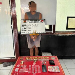 Aksi Kejar-kejaran di Kempo, Satresnarkoba Polres Dompu Gulung Pengedar Sabu dan Ganja