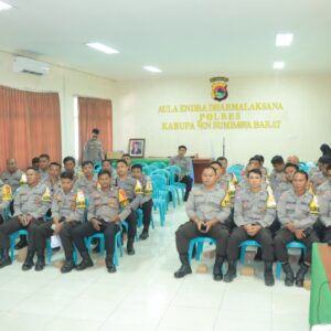Bag SDM Polres Sumbawa Barat Gelar Pelatihan, Bhabinkamtibmas Siap Jadi Penolong di tengah Masyarakat
