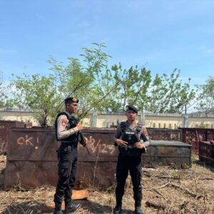 Unit Pamobvit Sat Samapta Polres Bima Kota Laksanakan Patroli di Area PLTU Bima