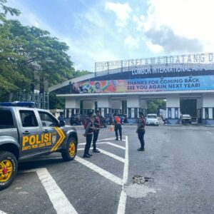 Polres Loteng Tingkatkan Pengamanan di Bandara Bizam Pasca Event MotoGP 2025 di Mandalika.