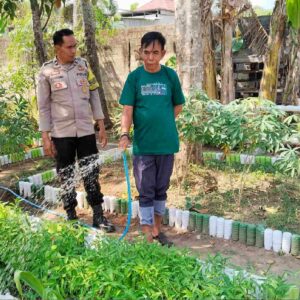 Polsek Lembar Cek Lahan Warga, Dukung Ketahanan Pangan