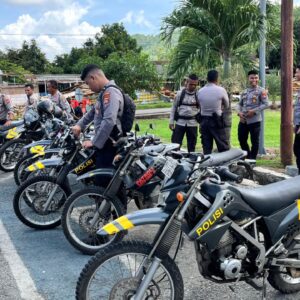 KAPOLRES SUMBAWA BARAT CEK KENDARAAN DINAS, PASTIKAN KELAYAKAN DAN KESIAPAN OPERASIONAL PERSONEL