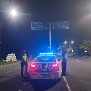 Satlantas Lombok Barat Gencarkan Patroli Malam Cegah Balap Liar