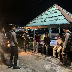 Antisipasi 3C, Unit Turjawali Sat Samapta Polres Bima Kota Gelar Patroli Dini Hari
