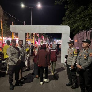 Pengamanan Stand di KTC Malam Pembukaan Harlah KSB Berjalan Aman dan Lancar