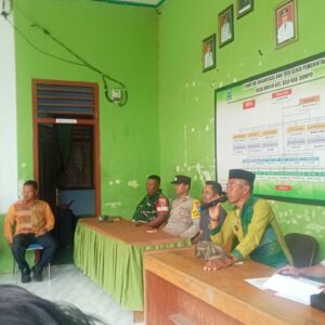 Bhabinkamtibmas Desa Mbuju Amankan Unjuk Rasa dan Berikan Imbauan Kamtibmas