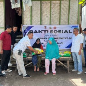 Sat Intelkam Polres Dompu Gelar Bakti Sosial Sambut Hari Jadi Intelijen Keamanan Polri ke-80