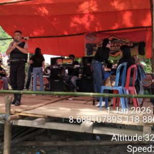 Polsek Langgudu Polres Bima Kota Amankan Dua Lokasi Wisata Saat Perayaan Tahun Baru 2026