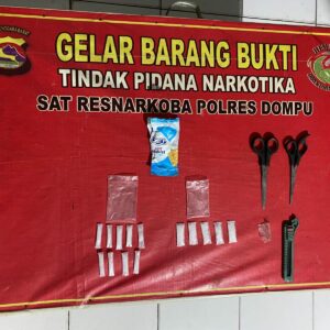 Polres Dompu Ungkap Peredaran Gelap Sabu di Kecamatan Pekat, Barang Bukti 12,07 Gram Diamankan