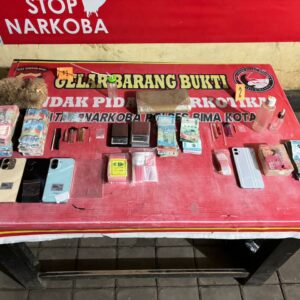 Sat Resnarkoba Polres Bima Kota Amankan Tiga Terduga Pelaku Narkotika di Dua TKP