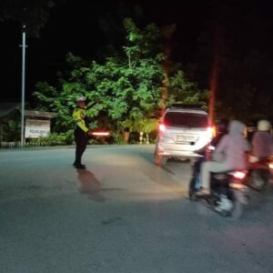 Satlantas Polres Bima, Intensifikan Patroli Malam Antisipasi Kemacetan Arus Lalulintas dan Kejahatan Konvensional