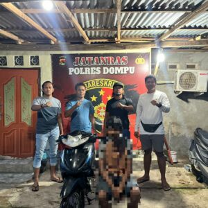 Tim Jatanras Polres Dompu Amankan Pelaku Curanmor di Kecamatan Woja