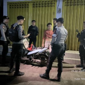 Antisipasi 3C, Unit Turjawali Sat Samapta Polres Bima Kota Gelar Patroli Dini Hari