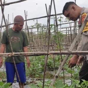 Polres Lobar Perkuat Ketahanan Pangan di Desa Kuranji Dalang