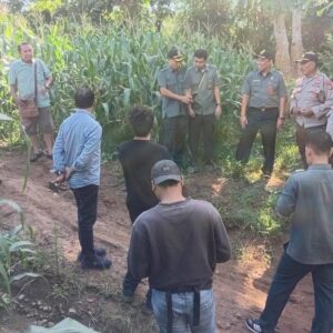 Polsek Woha Laksanakan Pendamping dan Pengamanan Pengecekan lahan obyek Eksesuki Bersama PN Raba Bima