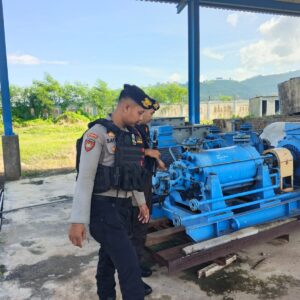 Unit Pamobvit Sat Samapta Polres Bima Kota Laksanakan Pengamanan Aset PT PLN UPP Nusa Tenggara 1 PLTU Bima