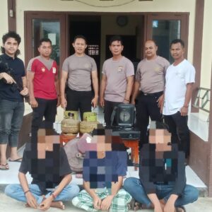 Polsek Kempo Amankan Tiga Terduga Pelaku Pencurian di Dusun Kalate