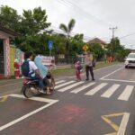 Wujudkan Keamanan dan Keselamatan Pelajar Anggota jajaran Polres Sumbawa Barat laksanakan Rawan Pagi